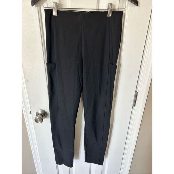 ATHLETA Wander Slim Ankle Pant Black Sz 0 Stretch Back Zip Travel #353450 - Picture 1 of 7